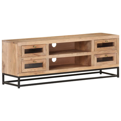 TV Cabinet 110x30x40 cm Solid Acacia Wood