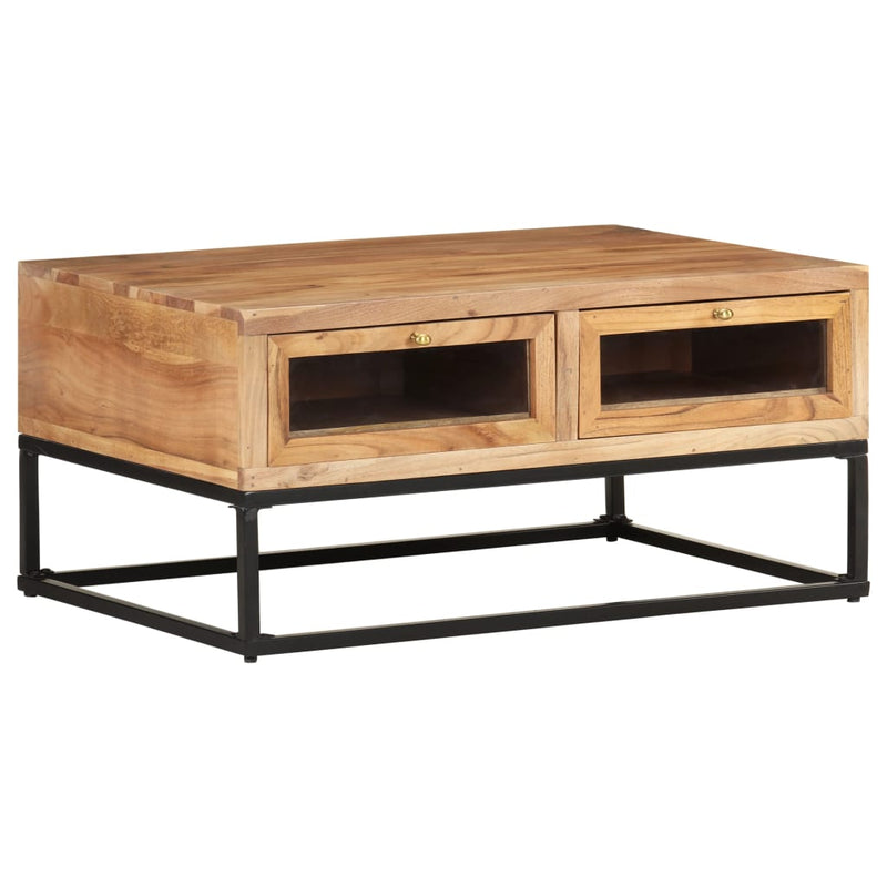 Coffee Table 90x60x40 cm Solid Acacia Wood