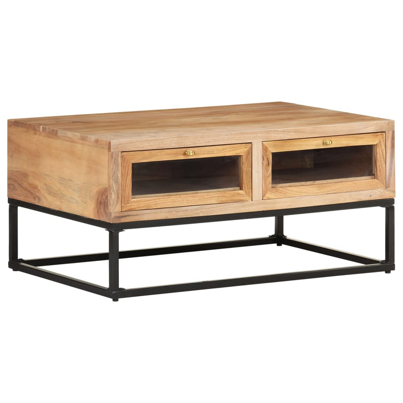 Coffee Table 90x60x40 cm Solid Acacia Wood