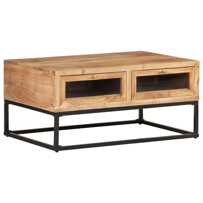 Coffee Table 90x60x40 cm Solid Acacia Wood