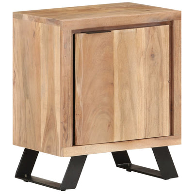 Bedside Cabinet 40x30x50 cm Solid Acacia Wood with Live Edges