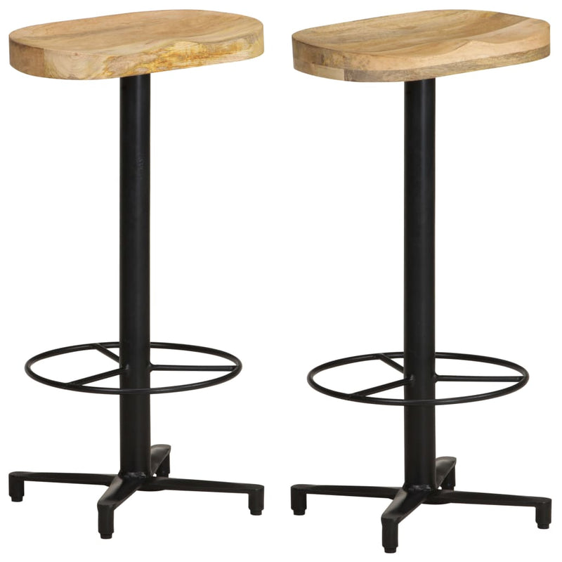 Bar Stools 2 pcs 76 cm Solid Mango Wood