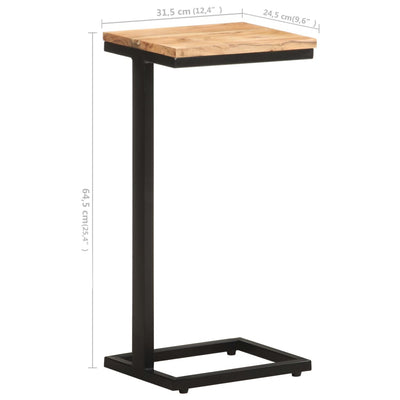 Side Tables 2 pcs 31.5x24.5x64.5 Solid Acacia Wood