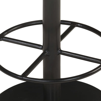 Bar Stool Brown Real Leather