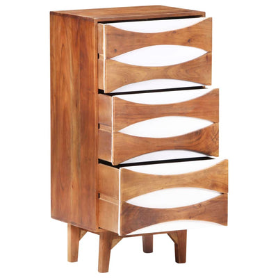 Chest of Drawers 43.5x35x90 cm Solid Acacia Wood