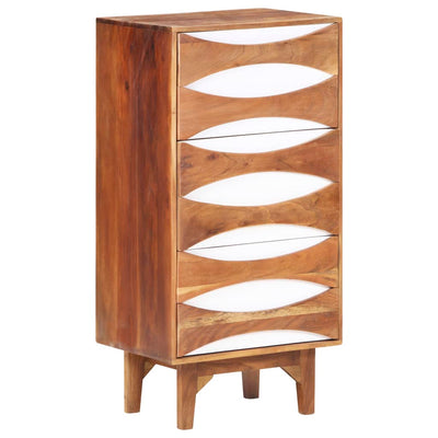 Chest of Drawers 43.5x35x90 cm Solid Acacia Wood