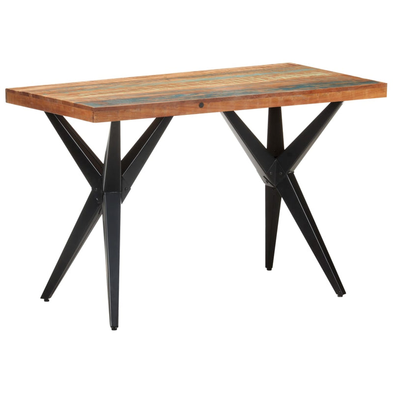 Dining Table 120x60x76 cm Solid Reclaimed Wood