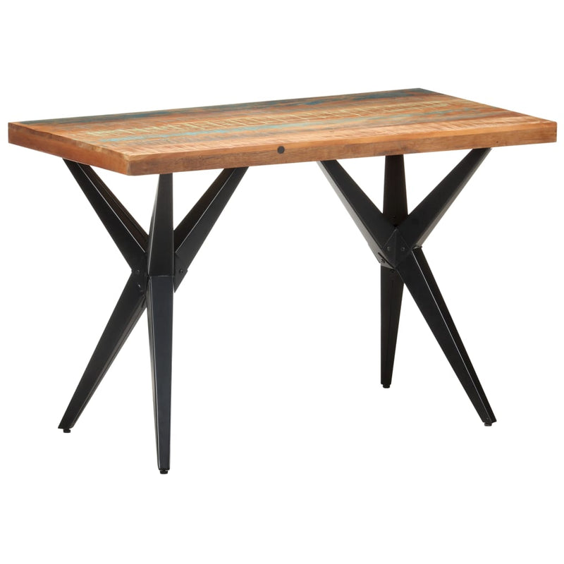 Dining Table 120x60x76 cm Solid Reclaimed Wood