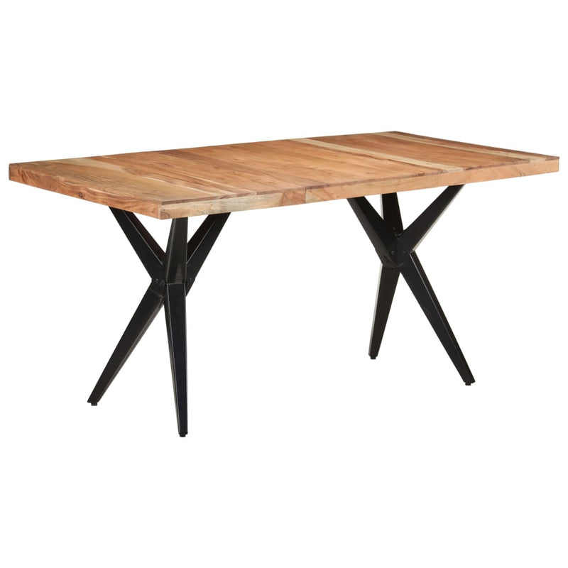 Dining Table 160x80x76 cm Solid Acacia Wood