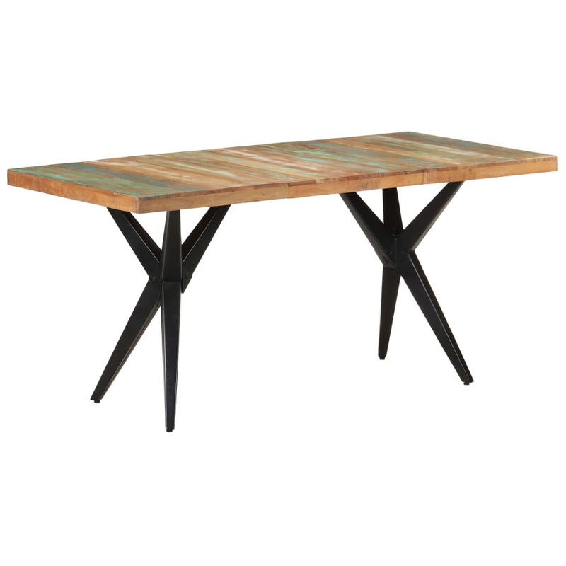 Dining Table 160x80x76 cm Solid Reclaimed Wood