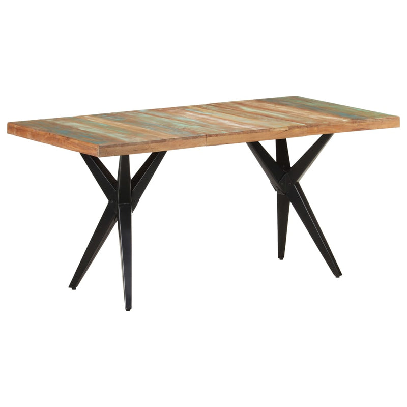 Dining Table 160x80x76 cm Solid Reclaimed Wood