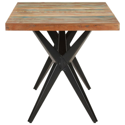 Dining Table 160x80x76 cm Solid Reclaimed Wood