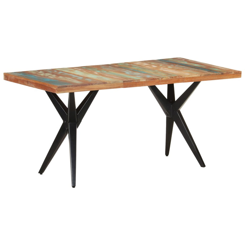 Dining Table 160x80x76 cm Solid Reclaimed Wood