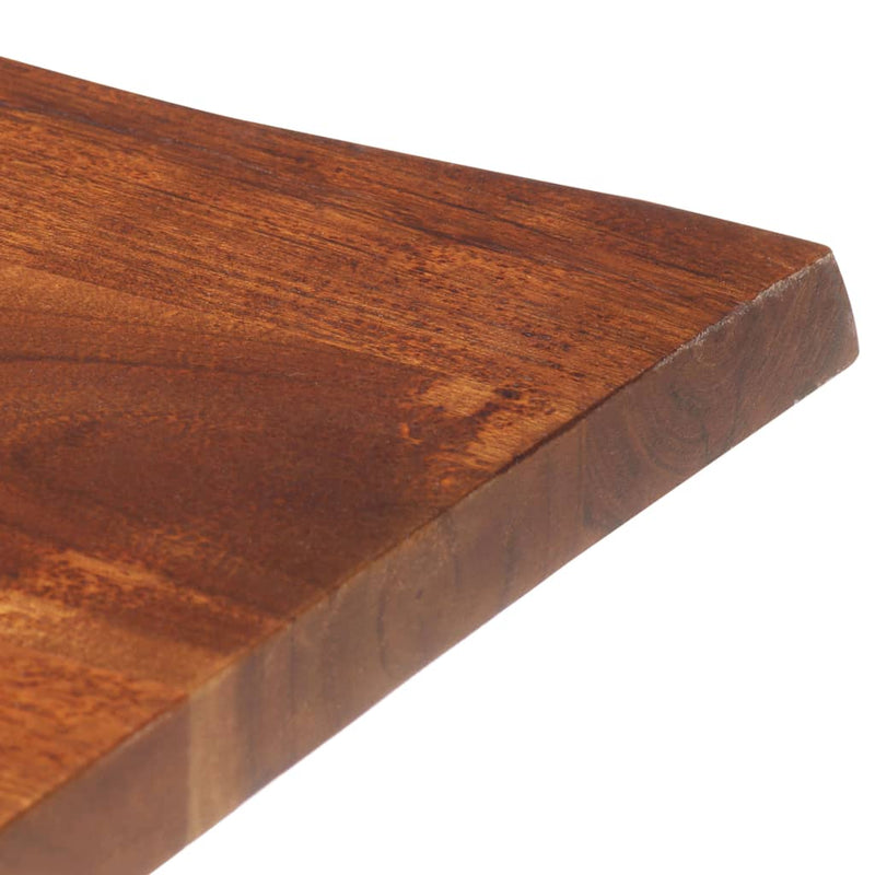 Coffee Table with Live Edges 60x60x40 cm Solid Acacia Wood