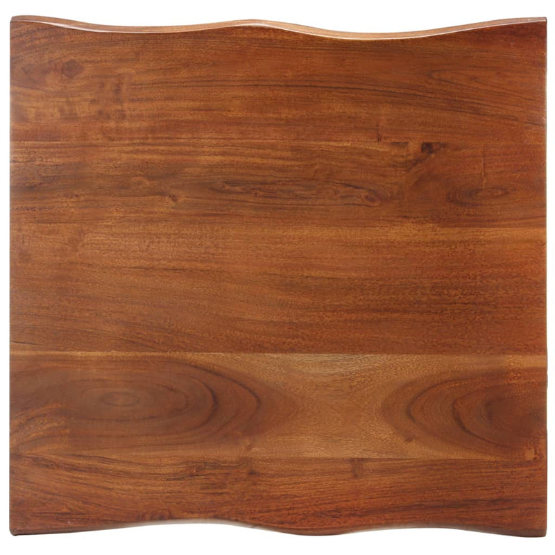 Coffee Table with Live Edges 60x60x40 cm Solid Acacia Wood