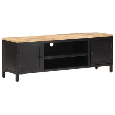 TV Cabinet 120x30x40 cm Solid Rough Mango Wood