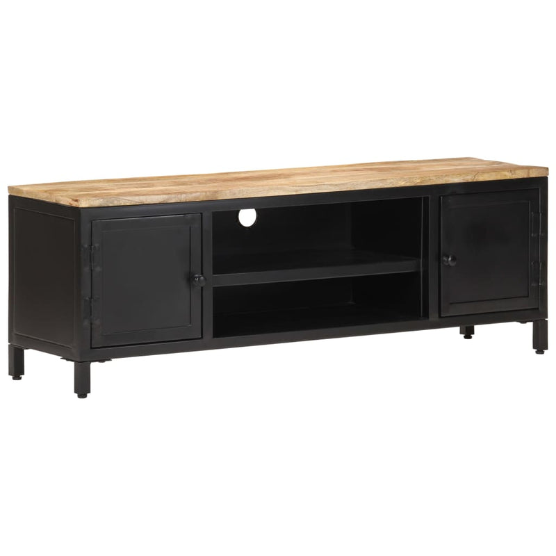 TV Cabinet 120x30x40 cm Solid Rough Mango Wood