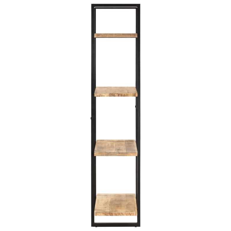 4-Tier Bookcase 80x40x180 cm Rough Mango Wood