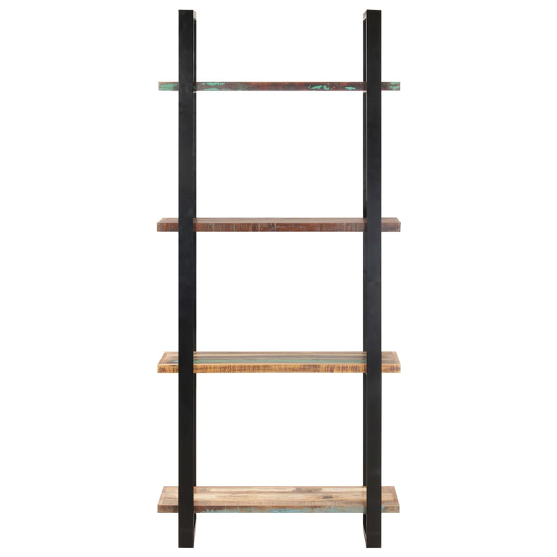 4-Tier Bookcase 80x40x180 cm Solid Reclaimed Wood