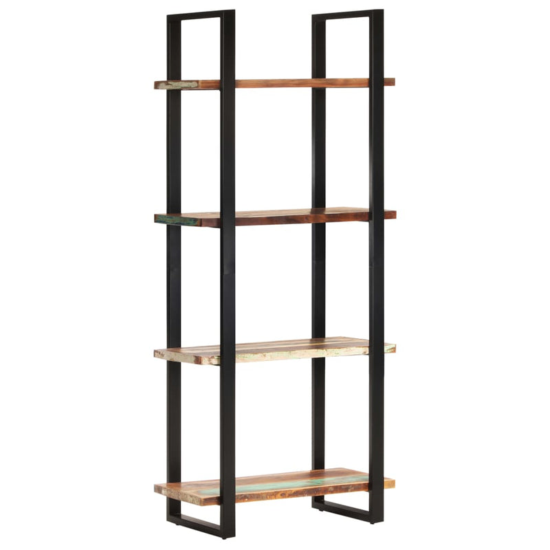 4-Tier Bookcase 80x40x180 cm Solid Reclaimed Wood