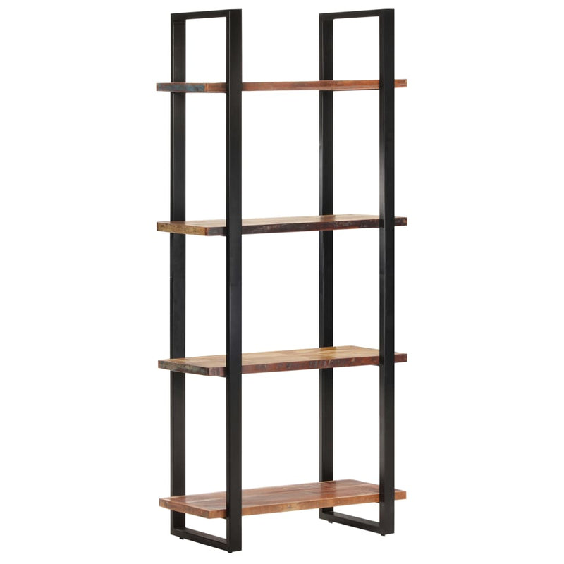 4-Tier Bookcase 80x40x180 cm Solid Reclaimed Wood