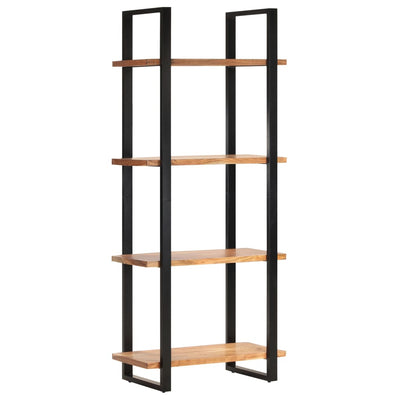 4-Tier Bookcase 80x40x180 cm Solid Acacia Wood