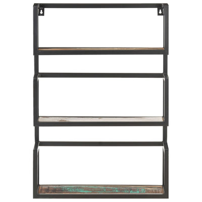 Wall Shelf 60x20x85 cm Solid Reclaimed Wood