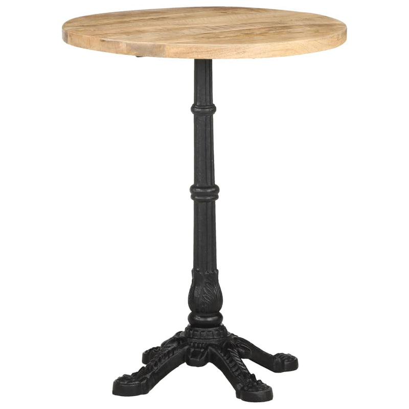 Bistro Table Ø60x76 cm Rough Mango Wood