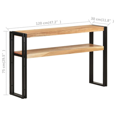 Console Table 120x30x75 cm Solid Acacia Wood