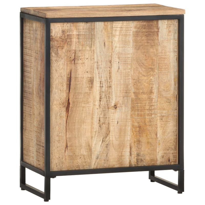 Wine Cabinet 62x33x78.5 cm Rough Mango Wood