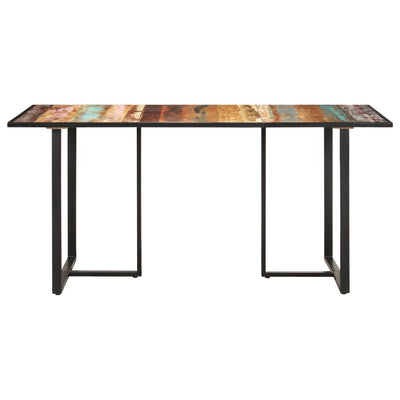 Dining Table 160 cm Solid Reclaimed Wood