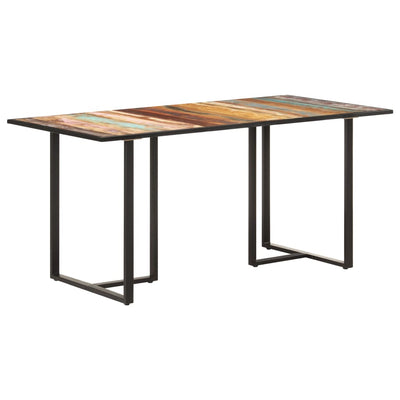 Dining Table 160 cm Solid Reclaimed Wood