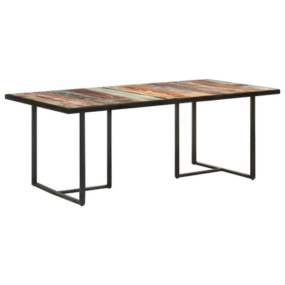 Dining Table 200 cm Solid Reclaimed Wood