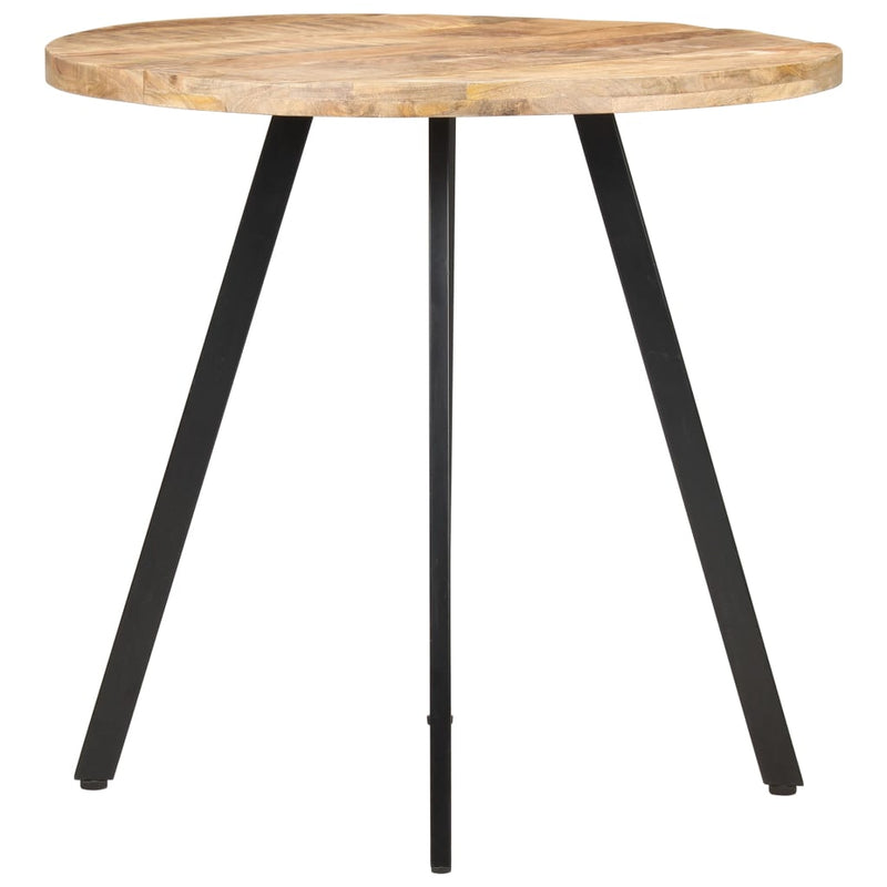 Dining Table 80 cm Rough Mango Wood