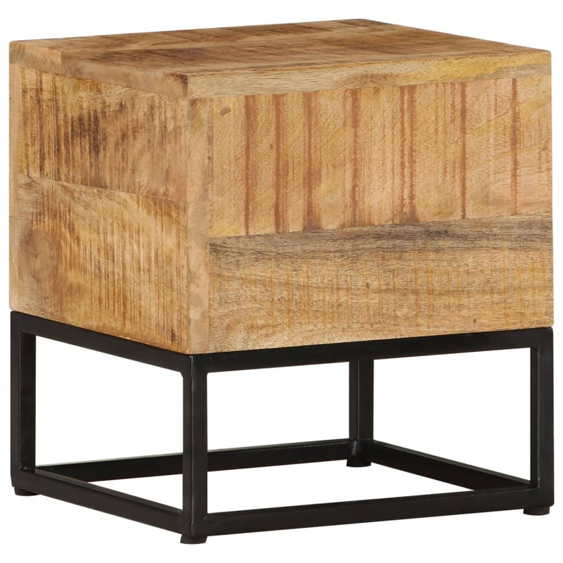 Side Table 30x30x33 cm Rough Mango Wood