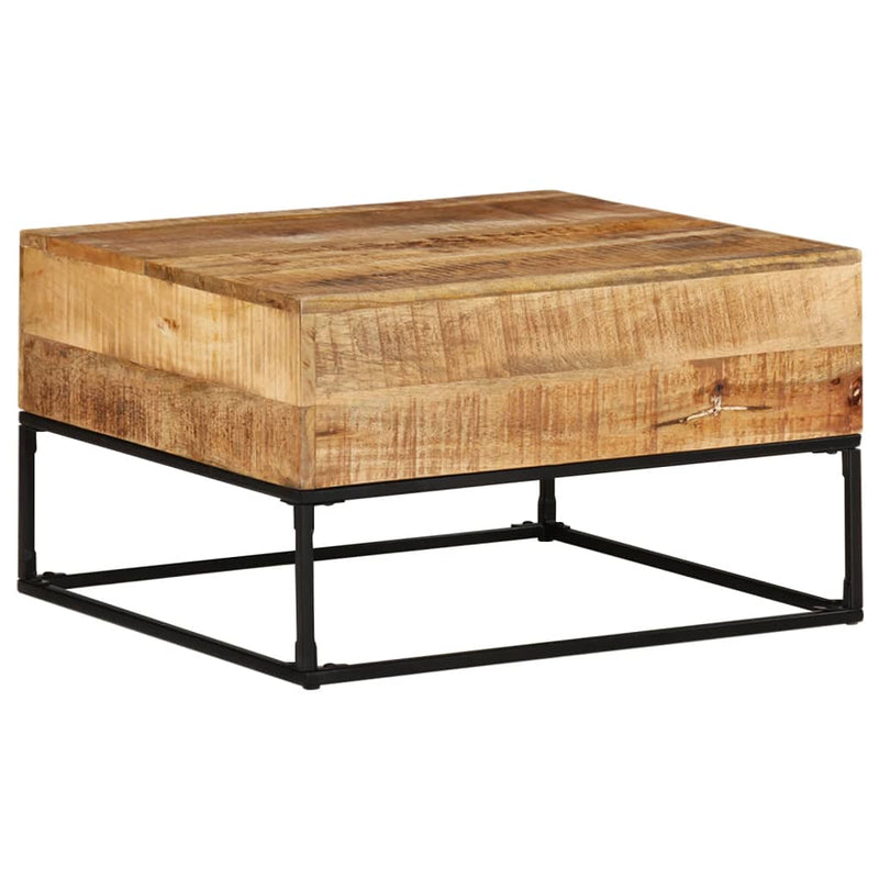 Coffee Table 68x68x41 cm Rough Mango Wood