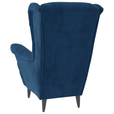 Armchair Blue Velvet