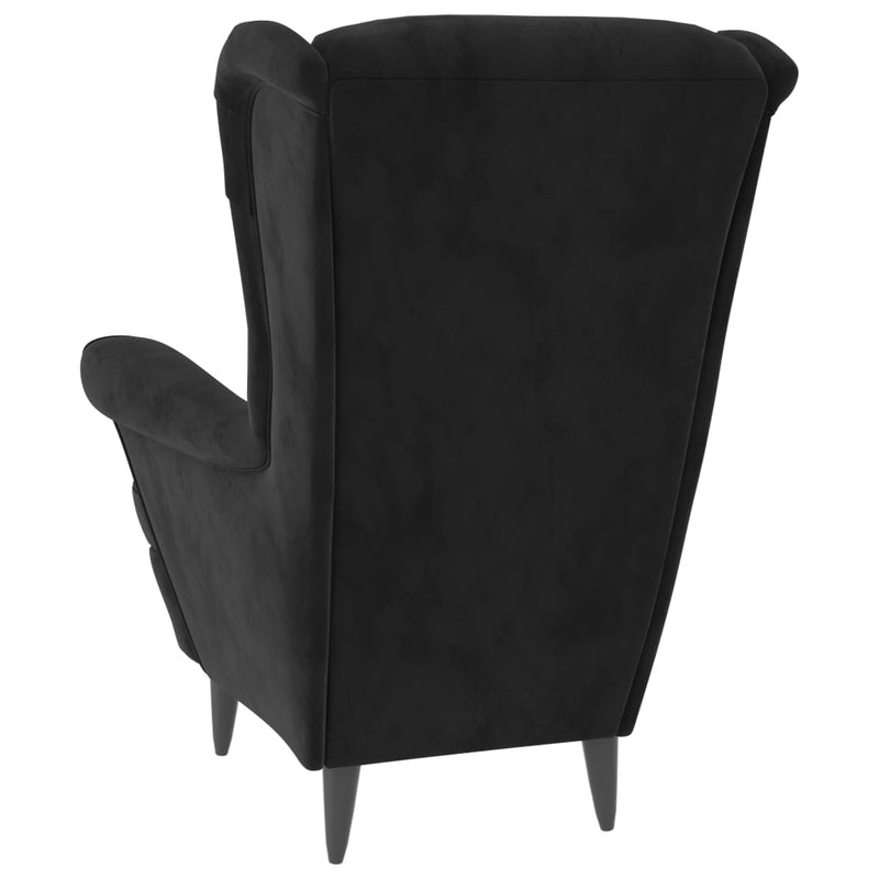 Armchair Black Velvet