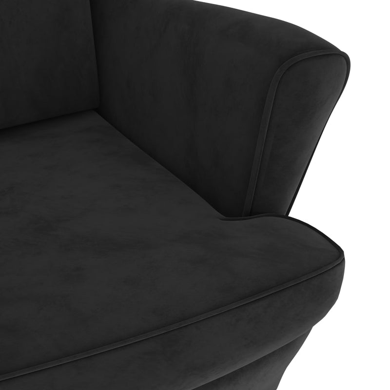 Armchair Black Velvet