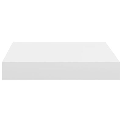 Floating Wall Shelves 4 pcs White 23x23.5x3.8 cm MDF