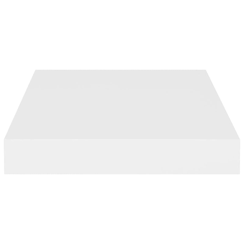 Floating Wall Shelves 4 pcs White 23x23.5x3.8 cm MDF