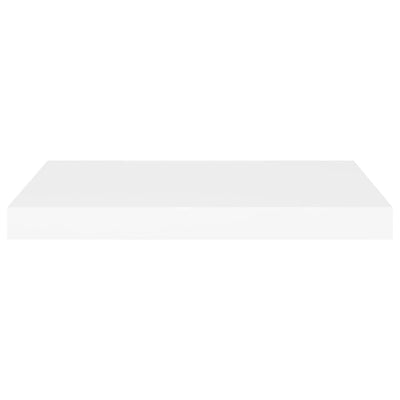 Floating Wall Shelf White 60x23.5x3.8 cm MDF