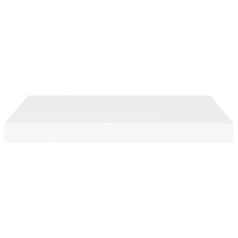 Floating Wall Shelf White 60x23.5x3.8 cm MDF