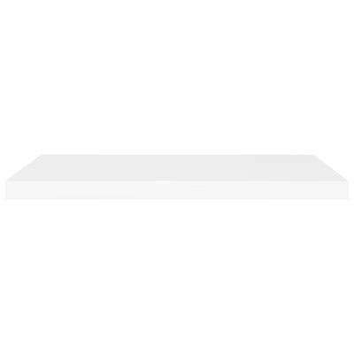 Floating Wall Shelf White 80x23.5x3.8 cm MDF