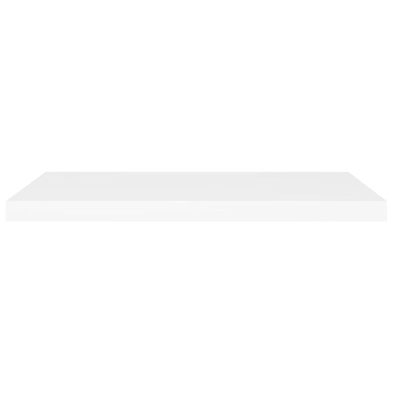 Floating Wall Shelf White 80x23.5x3.8 cm MDF