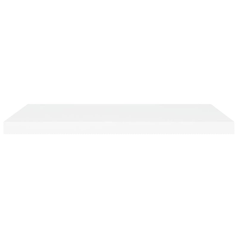 Floating Wall Shelves 4 pcs White 80x23.5x3.8 cm MDF