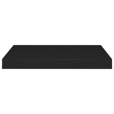 Floating Wall Shelf Black 50x23x3.8 cm MDF