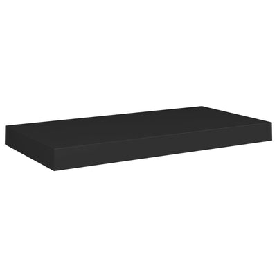 Floating Wall Shelves 2 pcs Black 50x23x3.8 cm MDF