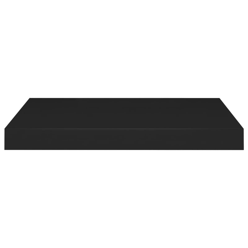 Floating Wall Shelves 2 pcs Black 50x23x3.8 cm MDF