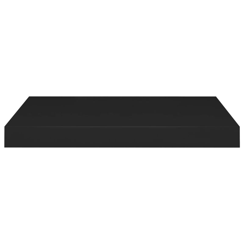 Floating Wall Shelves 4 pcs Black 50x23x3.8 cm MDF
